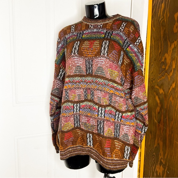 Vintage Multicolor Crew Neck Sweater - Picture 4 of 16